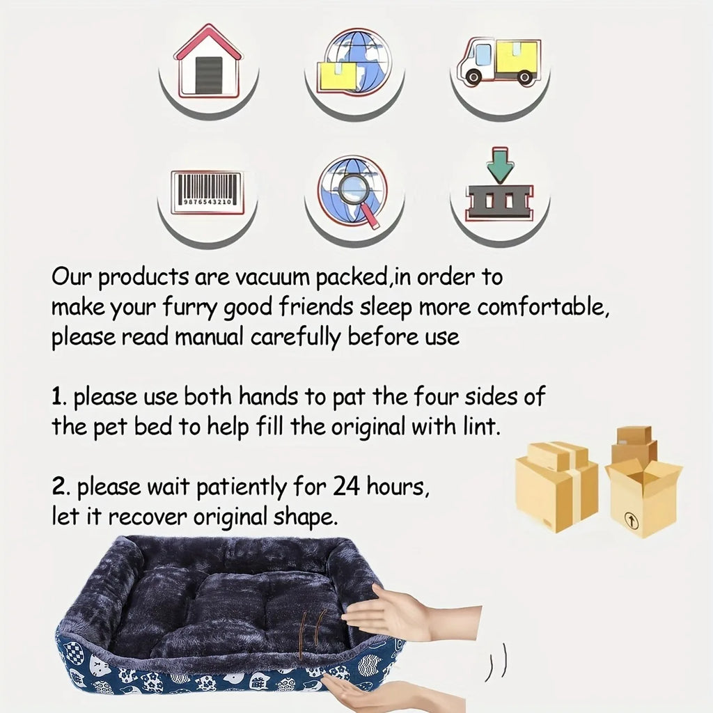 Miękkie legowisko sofa dla psa i kota – oddychające, zimowe, 5 rozmiarów