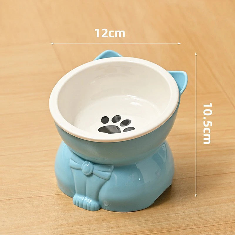 Ceramiczna Miska dla Kota i Psa – Ergonomiczna, Pochylona, Antypoślizgowa | 5 Kolorów