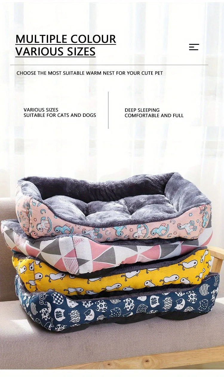 Miękkie legowisko sofa dla psa i kota – oddychające, zimowe, 5 rozmiarów