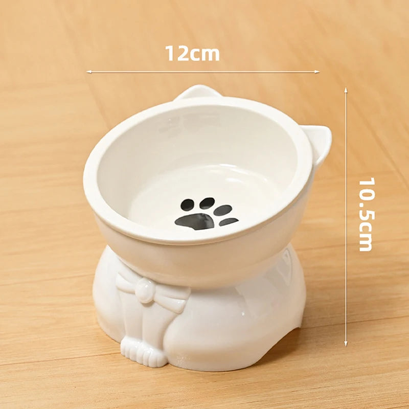 Ceramiczna Miska dla Kota i Psa – Ergonomiczna, Pochylona, Antypoślizgowa | 5 Kolorów