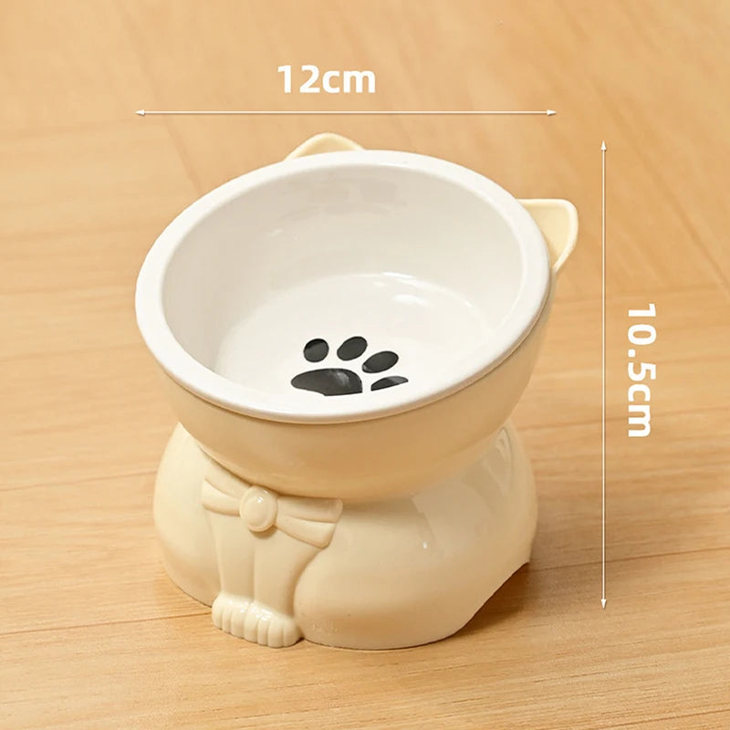 Ceramiczna Miska dla Kota i Psa – Ergonomiczna, Pochylona, Antypoślizgowa | 5 Kolorów