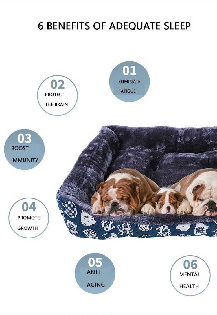 Miękkie legowisko sofa dla psa i kota – oddychające, zimowe, 5 rozmiarów