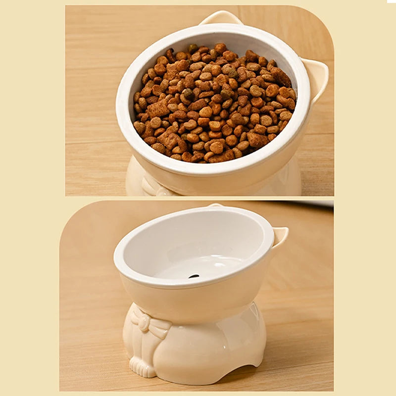 Ceramiczna Miska dla Kota i Psa – Ergonomiczna, Pochylona, Antypoślizgowa | 5 Kolorów