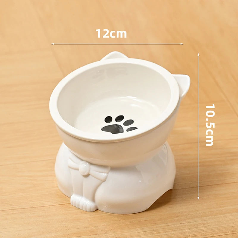 Ceramiczna Miska dla Kota i Psa – Ergonomiczna, Pochylona, Antypoślizgowa | 5 Kolorów