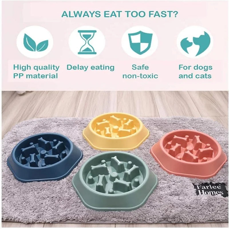 Miska Spowalniająca Jedzenie dla Psa i Kota – Antypoślizgowa Puzzle Feeder