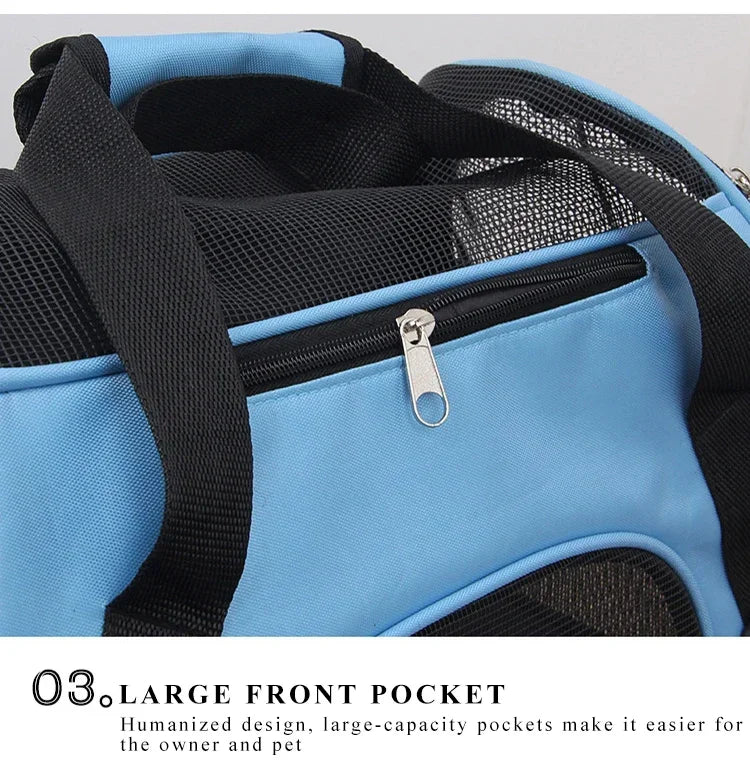 Torba transportowa dla kota z siatką mesh – oddychająca, składana | Rozmiary S/M/L
