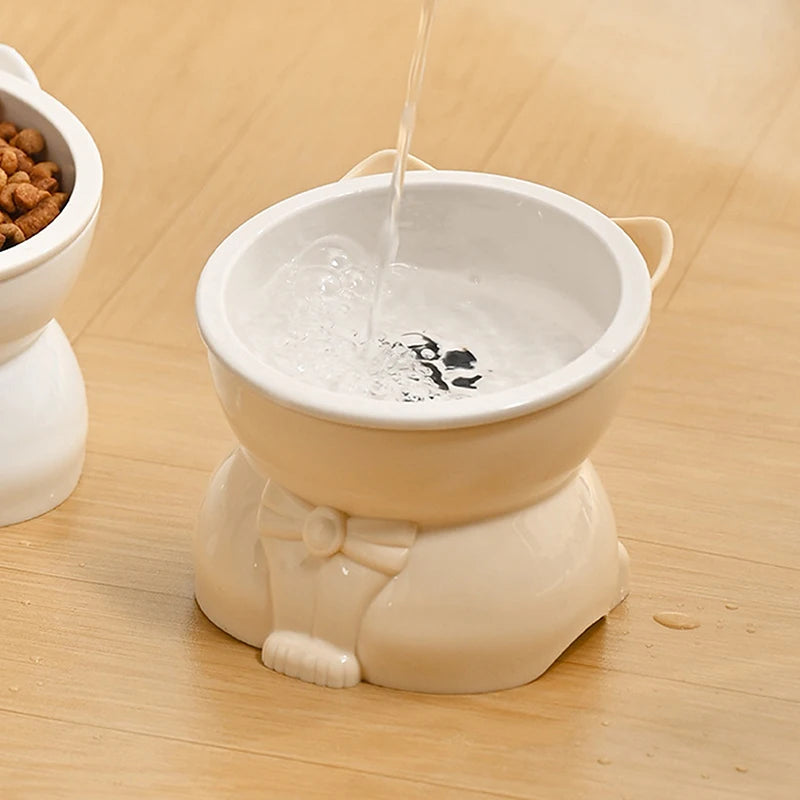 Ceramiczna Miska dla Kota i Psa – Ergonomiczna, Pochylona, Antypoślizgowa | 5 Kolorów